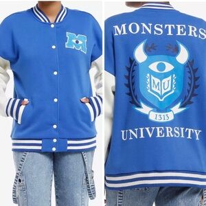Disney Pixar Monsters University College Varsity Jacket
